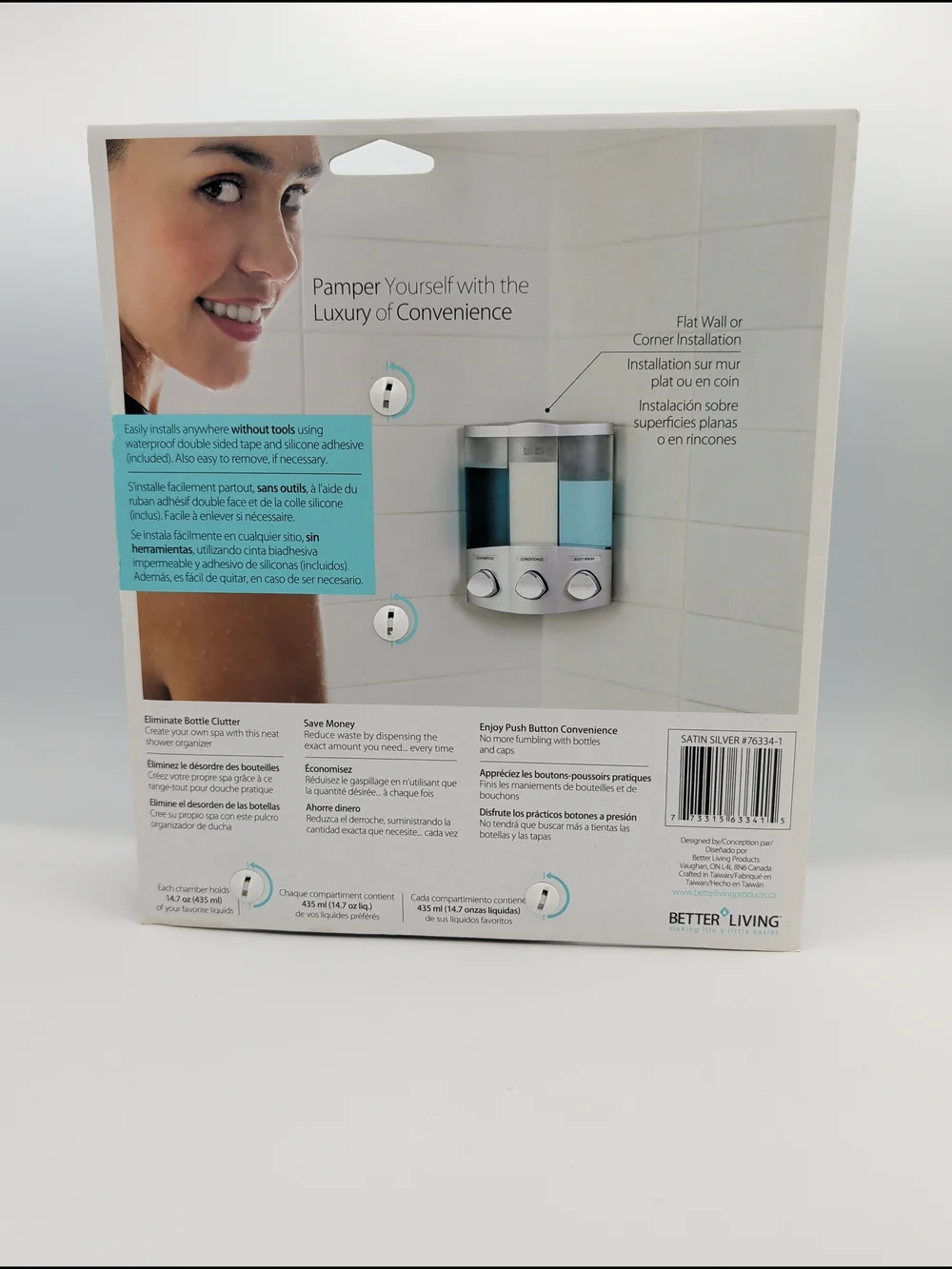 Better Living Trio Shower Dispenser - New